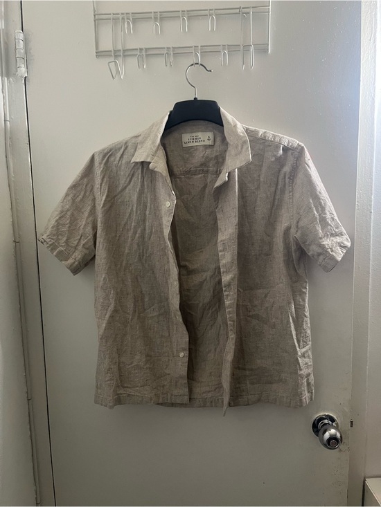 Abercrombie & Fitch Other - Abercrombie & Fitch Summer Linen Blend Shirt - Light Taupe